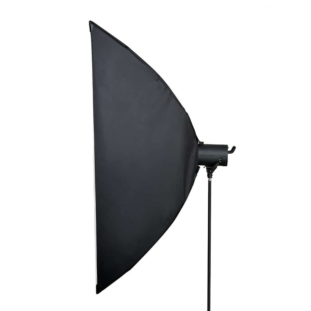 Chimera Pro II Strip Lightbank side view showcasing its sleek design for precision in photography lighting.