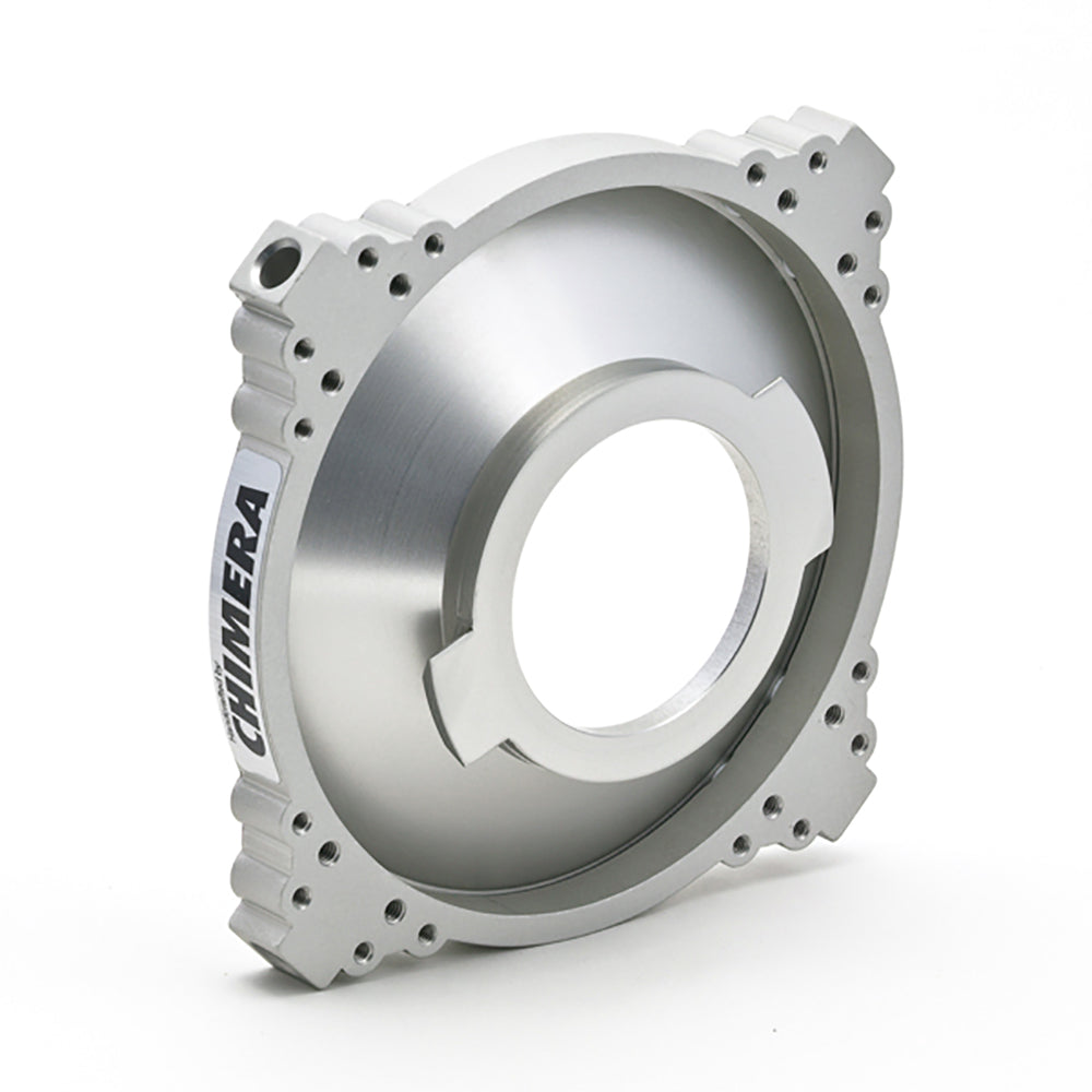 Aluminum Speed Ring for photography, compatible with Broncolor and Chimera Lightbanks, sturdy construction.