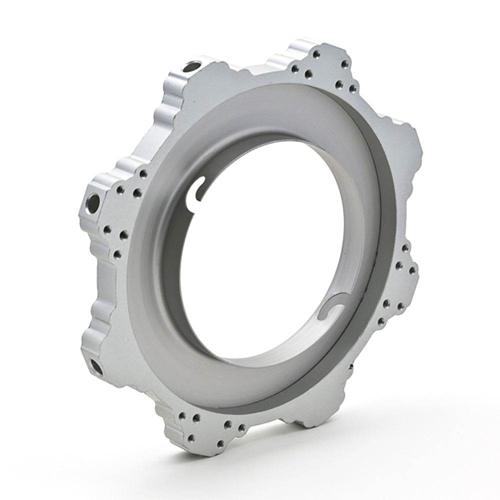 Octaplus Speed Ring designed for photography, featuring full metal construction and compatibility with Chimera Lightbanks.