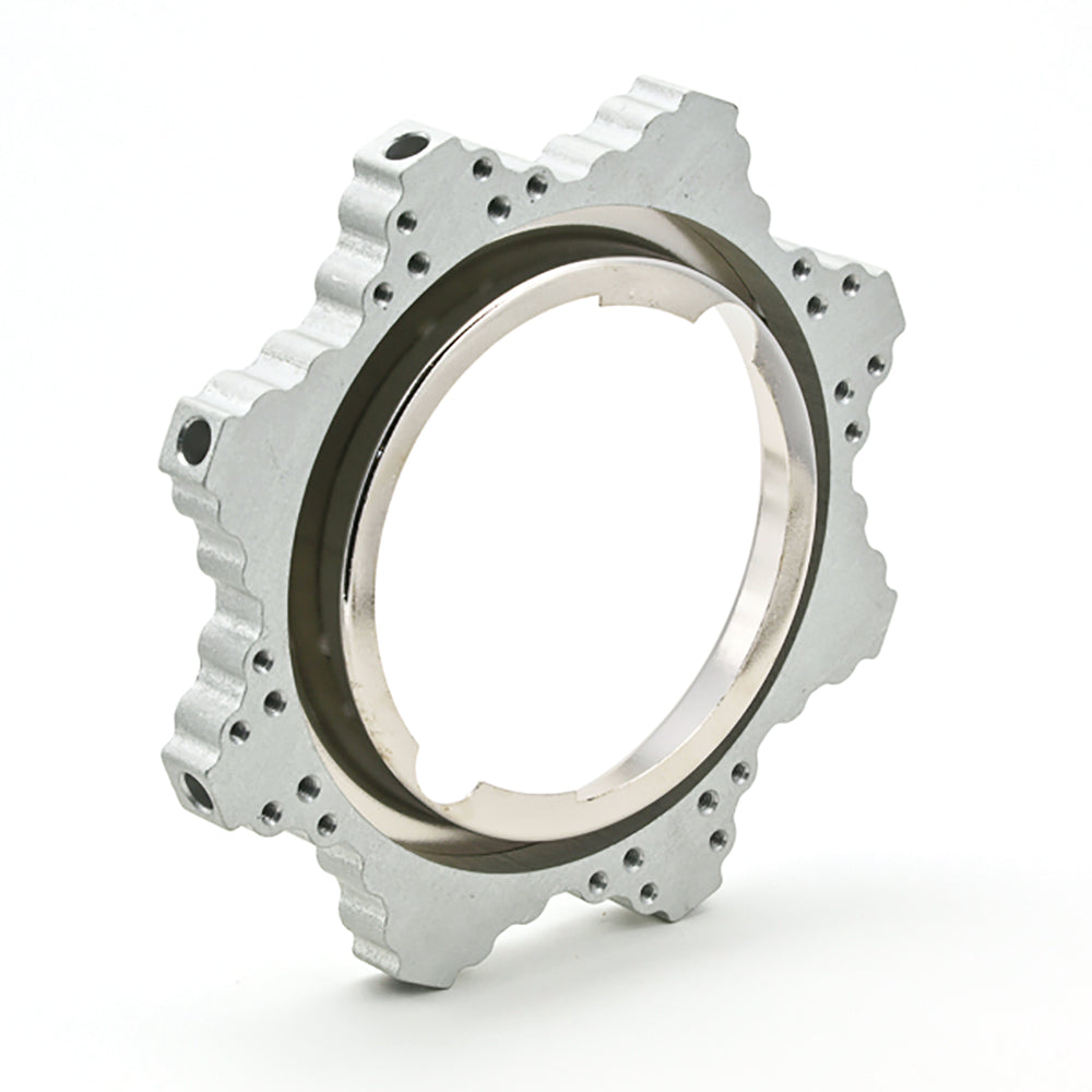 Speedotron 102/M11 Octaplus Speed Ring in metal, designed for photography with support for Chimera Lightbanks.