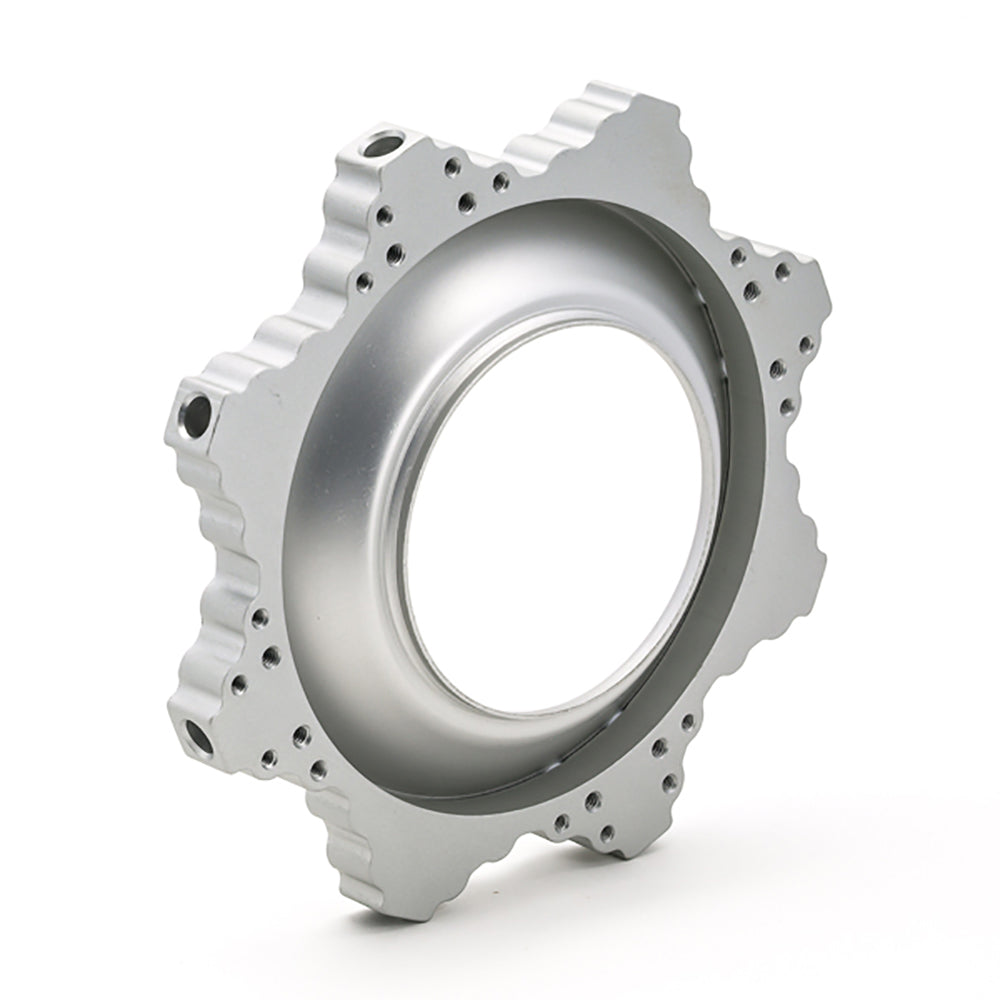 Octaplus Speed Ring with metal construction, designed for Chimera Octa Lightbanks used in photography.