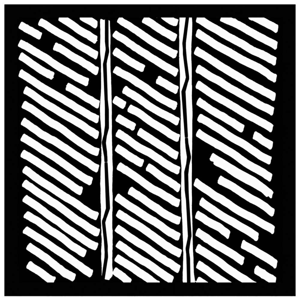 Chimera Window Pattern featuring bold white stripes against a black background, ideal for creative photography.