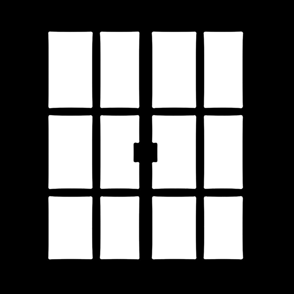 Chimera Window Series II Split Door 16x16 pattern for photography, creating dynamic light patterns.
