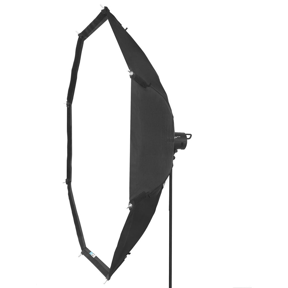 Lightbank OctaPlus 5 High Heat with expansive softbox for photography, 60-inch front diameter, ideal for professional lighting.