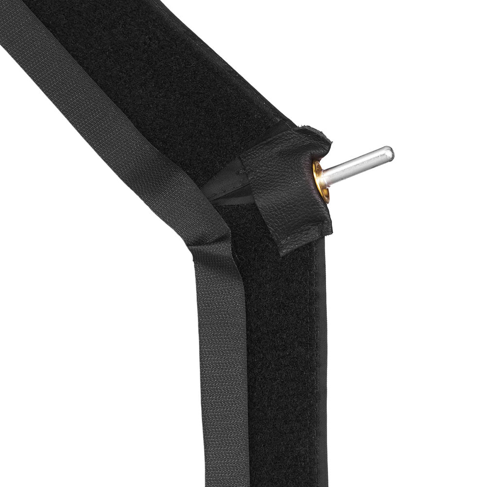 Close-up of the attachment detail on the Lightbank OctaPlus 5, showcasing sturdy design for high-heat photography.