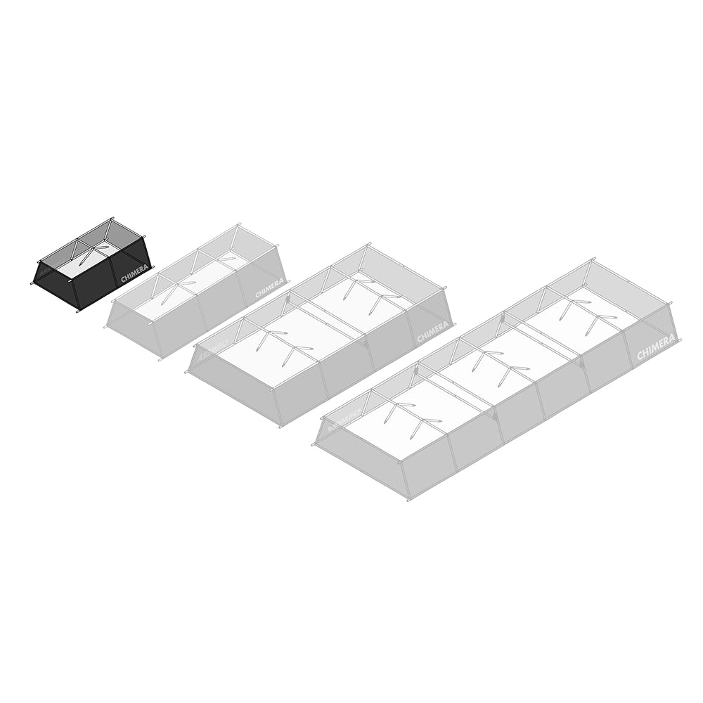 F2X Overhead Lightbank 5' X 10' (1.52 M X 3.05 M) W/ Triolets image 1