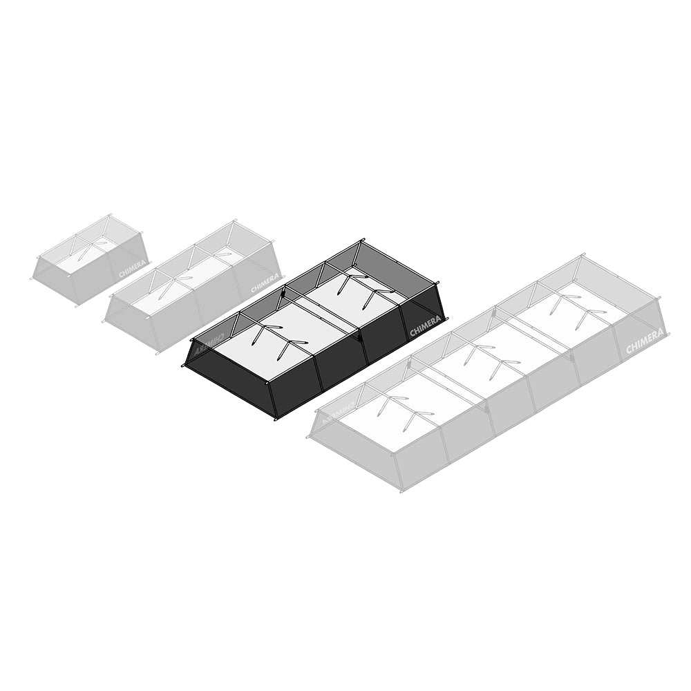 F2X Overhead Lightbank  5'  X 15' (1.52 M X 4.63 M)