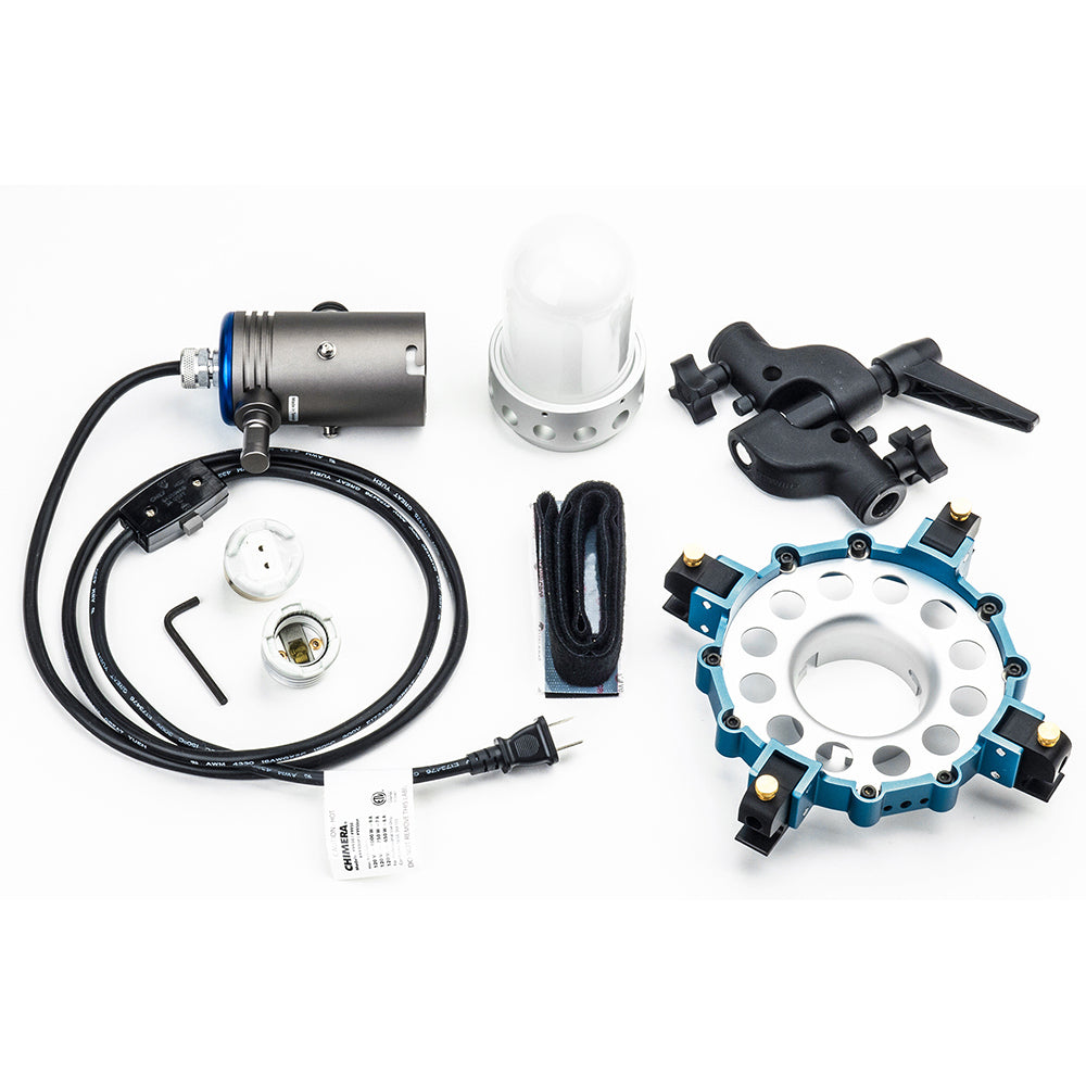 Triolet 2-Pin (Includes Mogul Socket, Medium Base Reducer, 2-Pin Adapter, Protective Glass Dome And Quick Release Ring)
