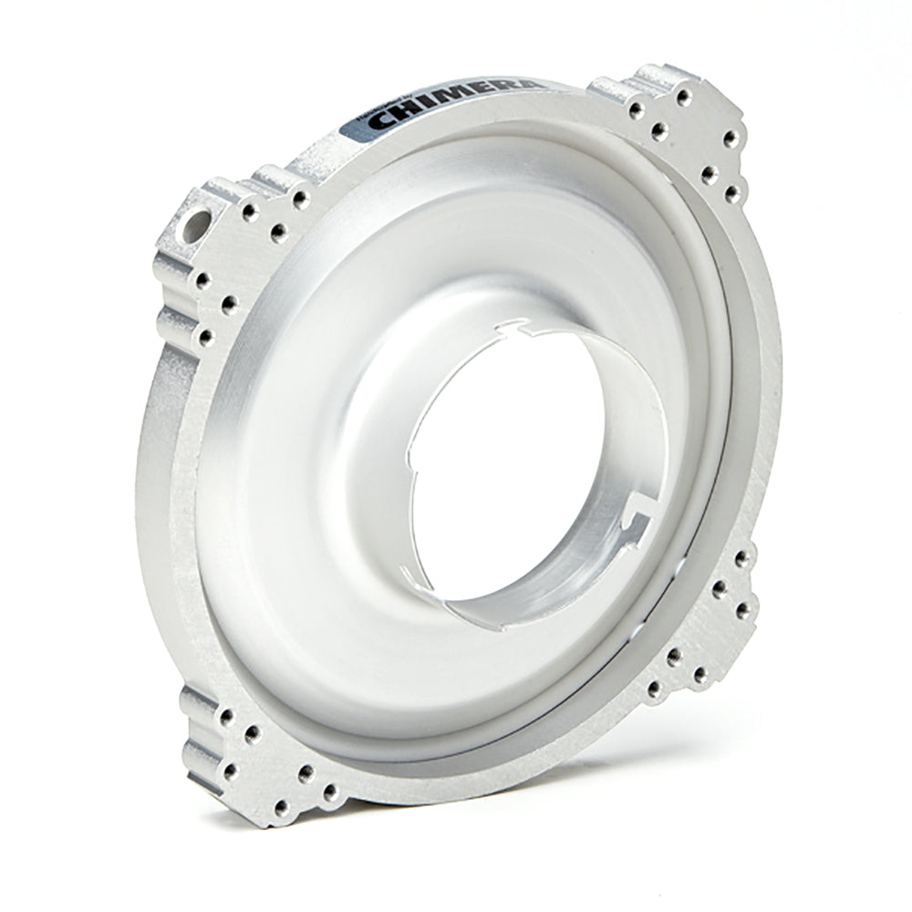 Aluminum Speed Ring by Chimera for photography, supports rectangular and Strip Lightbanks, 200 to 1600 mm.